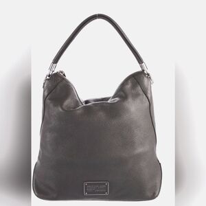 Marc By Marc Jacobs Gray Pebbled Leather Hobo Purse